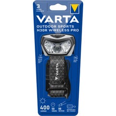 Frontale-VARTA-Outdoor Sports H30R Wireless Pro-400lm-Rechargeable-IPX7-3 modes lumineux-2 couleurs-Station de charge incluse 2