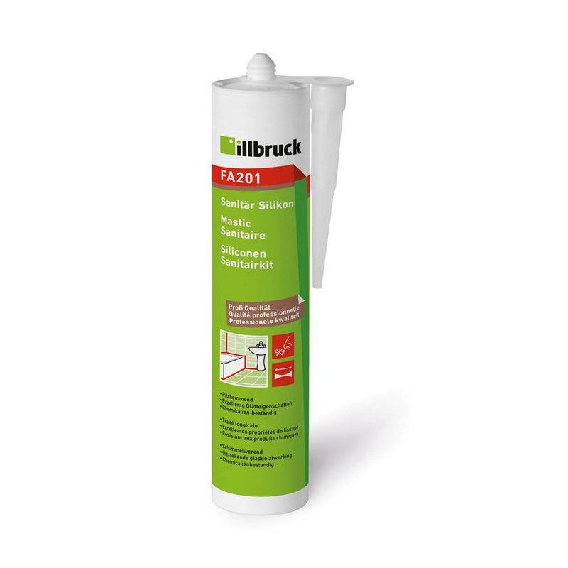 FA201 - Silicone sanitaire et froid - Illbruck - 310 ml Transparent 0