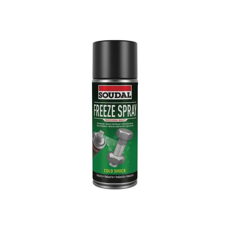 Freeze spray - Aérosol dégrippant et refroidissant - Soudal - 0,4 L - Aérosol 0