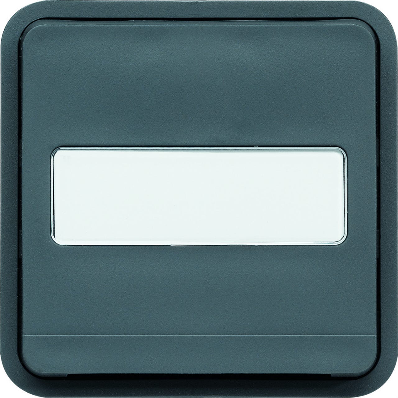 bouton poussoir lumineux porte étiquette no 10a hager cubyko composable gris 0