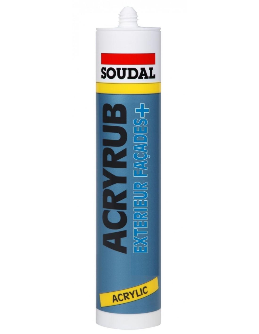 Mastic acrylique Soudal Acryrub Façade Exterieur