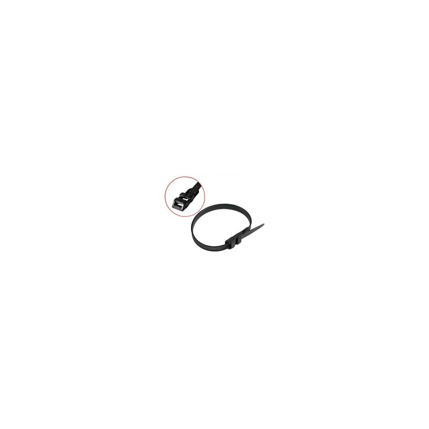 Collier de serrage tête double - Noir - Nylon 6.6 9x360 mm - Boîte de 25 0