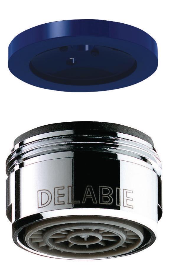 aérateurs - anti-tartre - avec joint économiseur - mâle 24 mm - lot de 2 - delabie 925624.2p