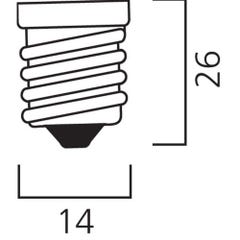 Lampe TOLEDO Retro coup de vent 2,5W 250lm 827 E14 - SYLVANIA - 29485 3