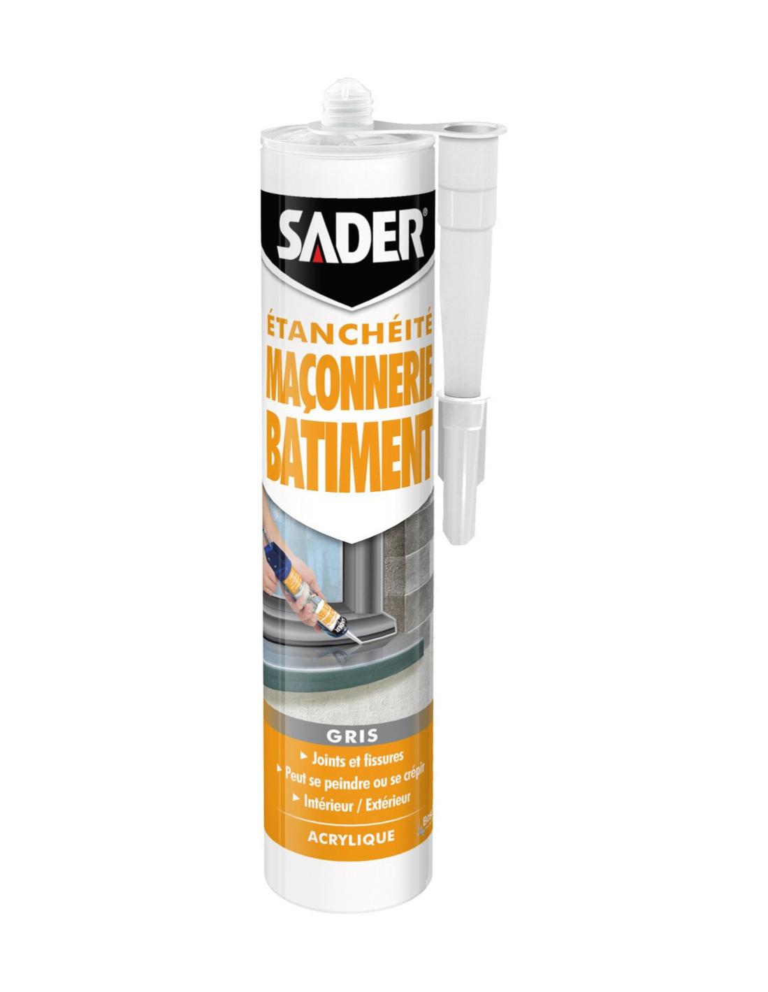 SADER Mastic maçonnerie NEW_280ml_gris - SADER