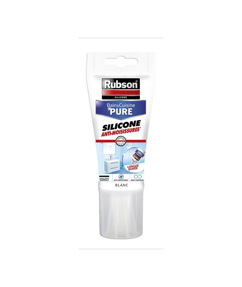 Mastic sanitaire Rubson - Tube 150 ml - Blanc