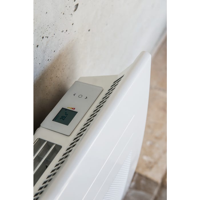 Radiateur électrique rayonnant digital SOLIUS vertical blanc 1500W - ATLANTIC - 423540 1