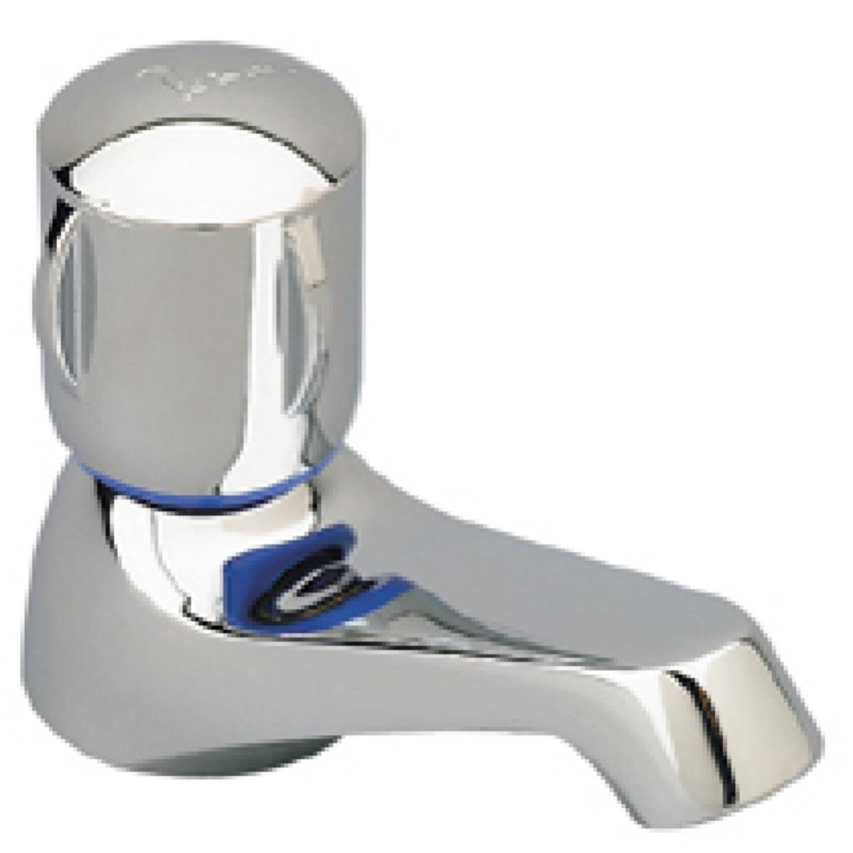 robinet de lavabo / lave-mains - ulysse c - bec fixe - eau froide ou chaude - tête 15 x 21 à disques céramique - chromé