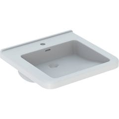 Keramag Renova Nr. 1 Comfort lavabo, encastrable, 550x525 mm, avec percement pour robinetterie, avec trop-plein, blanc, 128555 0
