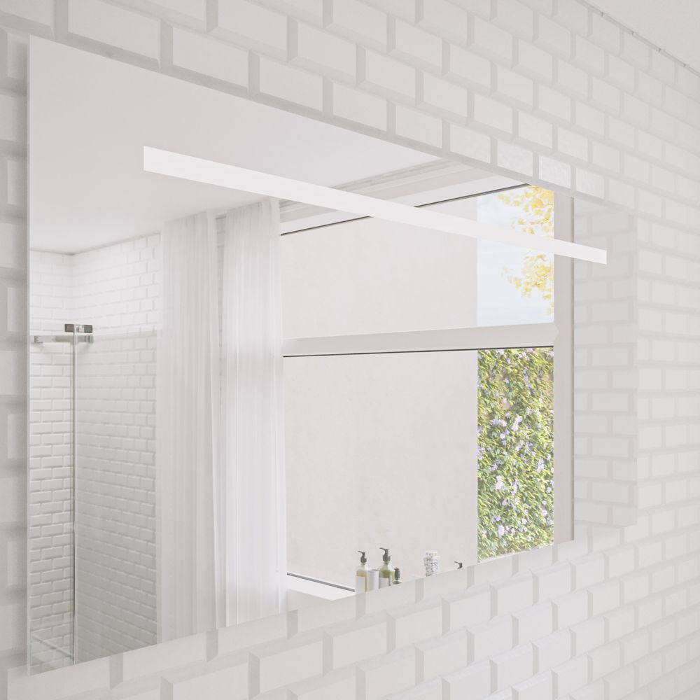 Meuble salle de bain simple vasque BURGBAD Cosmo 80 cm chêne cachemire + miroir 3