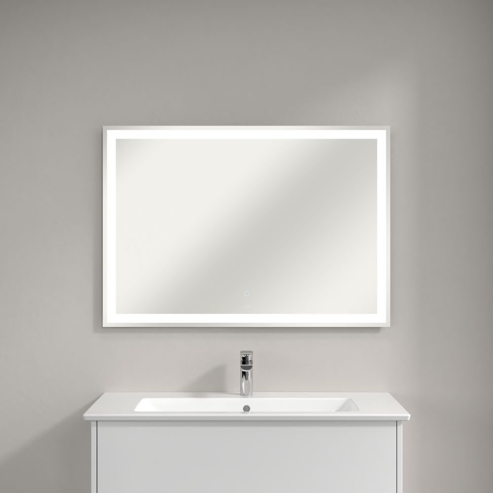 Meuble vasque VILLEROY ET BOCH Finero Blanc 100 cm + miroir 4