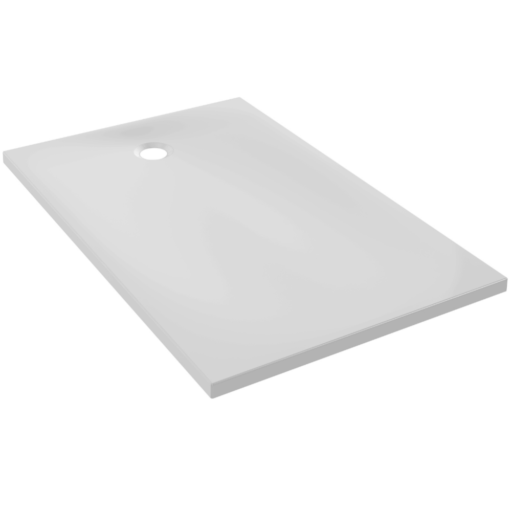 JACOB DELAFON Receveur 140 x 80 Brive à poser acrylique rectangle blanc 3
