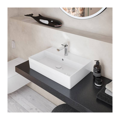 Villeroy & Boch Liberty Mitigeur monocommande de lavabo, Long bec, avec vidage, Chrome (TVW10700300061) 4