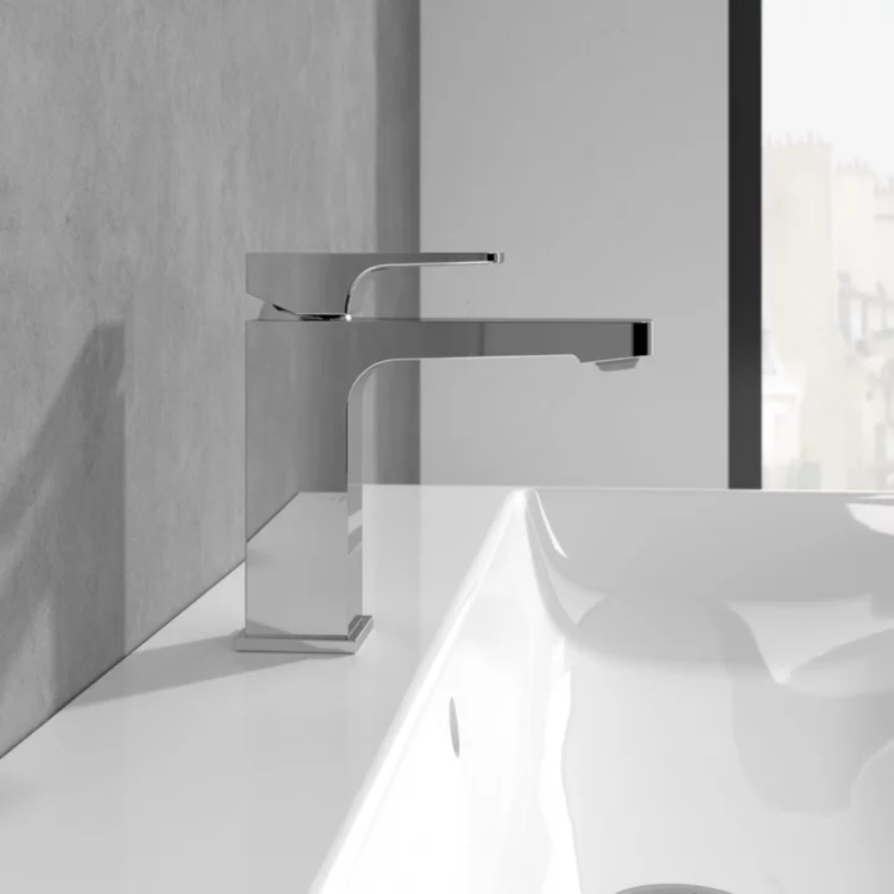 Villeroy & Boch Architectura Square Mitigeur Monocommande de lavabo, Chrome (TVW12500400061) 5
