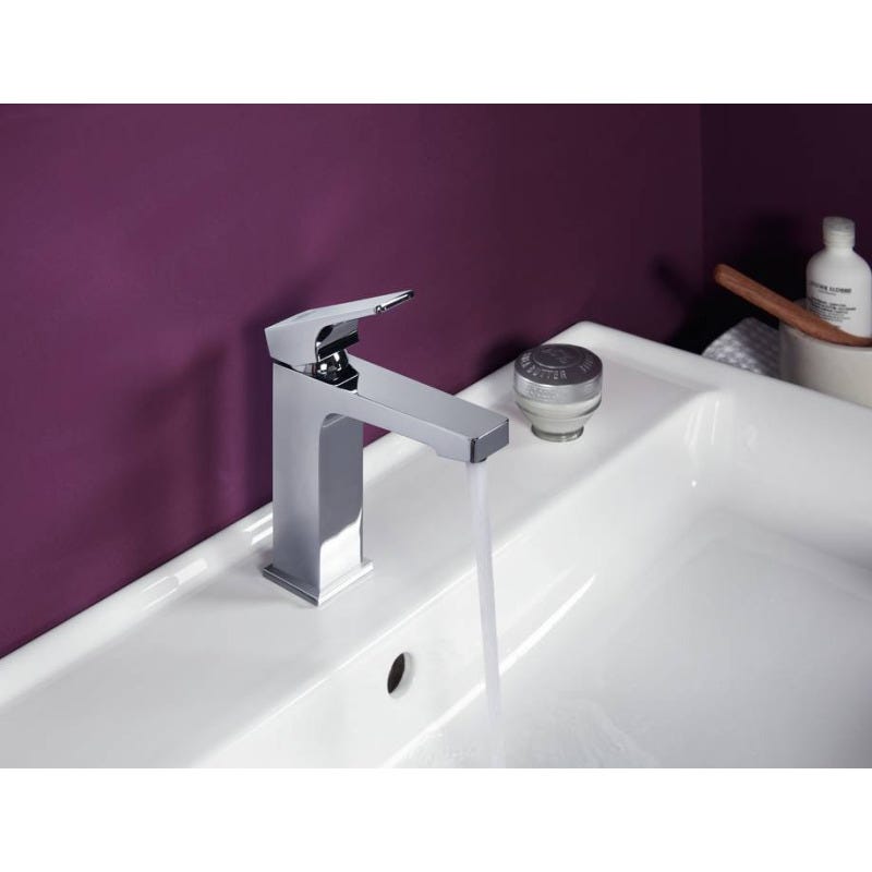 Villeroy & Boch Architectura Square Mitigeur Monocommande de lavabo, Chrome (TVW12500400061) 1