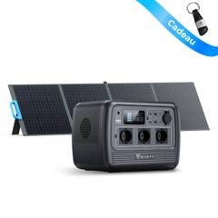 Générateur solaire portable BLUETTI 716Wh/1000W PS72 avec Panneau Solaire PV200, batterie LiFePO4, centrale électrique pour camping,voyage,caravane