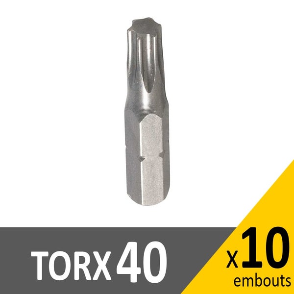 Embouts de vissage Torx - Standard - longueur 25 mm - par 10 WIHA