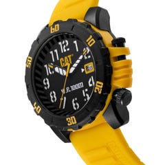 Montre Watch Ø 44 mm Caterpillar ABS Bracelet Silicone Noir/Jaune 1
