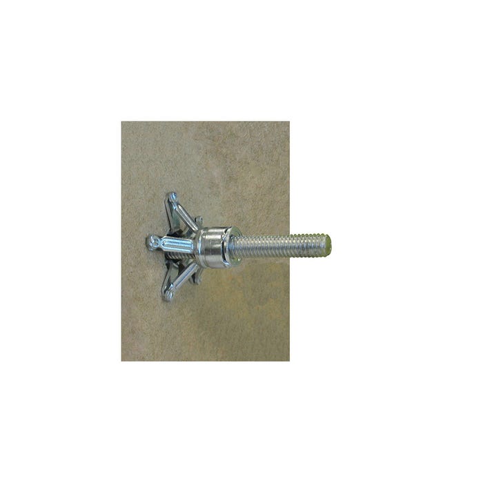 100 Chevilles "BRIK" idéale plaque de plâtre / matériaux creux D. 5 x 37 mm + Patte à vis - Zingué 1