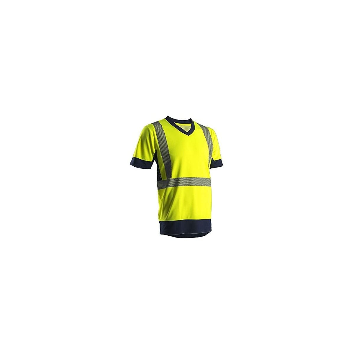 KYRIA T-shirt MC, jaune HV/marine, 100% polyester, 140g/m² - COVERGUARD - Taille 2XL 0
