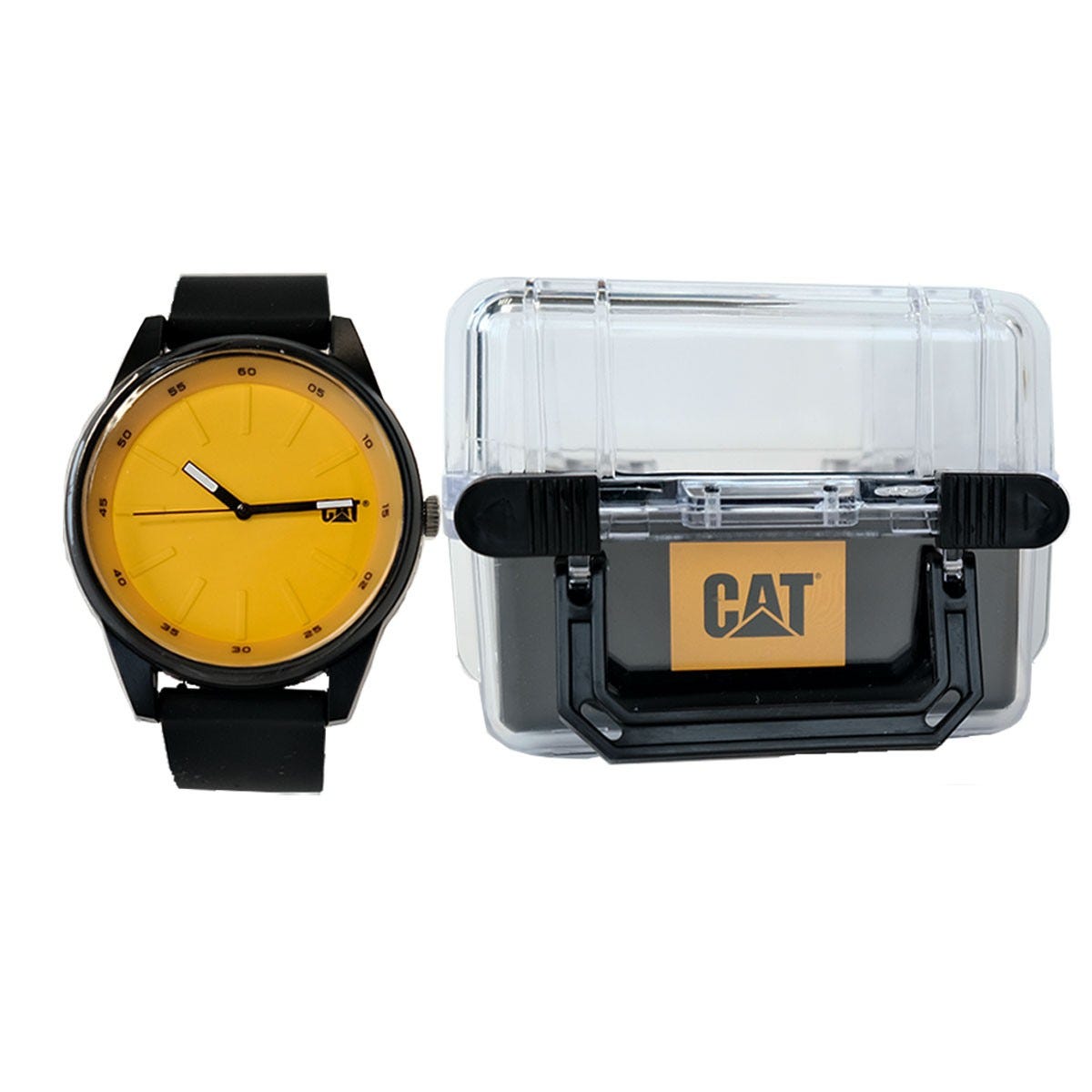 Montre Watch Insignia Ø 43 mm Noir/Jaune Caterpillar ABS Bracelet Silicone 4