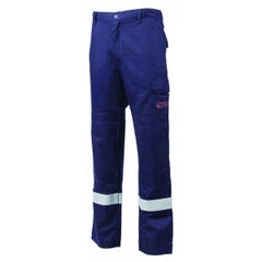 THOR Pantalon multirisques + bandes, 300g/m², Bleu - COVERGUARD - Taille M 0