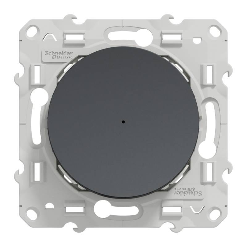 Bouton poussoir connecté zigbee Anthracite | Wiser Odace Schneider Electric S540530W 3