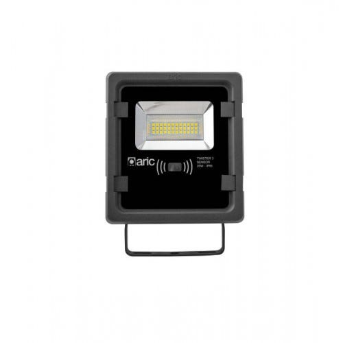 projecteur à led - aric twister 3 - 25 watts - 4000k - noir - sensor - aric 51231 2