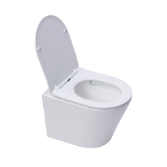 Grohe Pack WC Bâti autoportant + WC sans bride SAT Infinitio + Abattant softclose + Plaque blanc alpin (ProjectInfinitio-3) 1