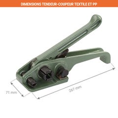 Tendeur-coupeur feuillards textile et pp - H22XT 1