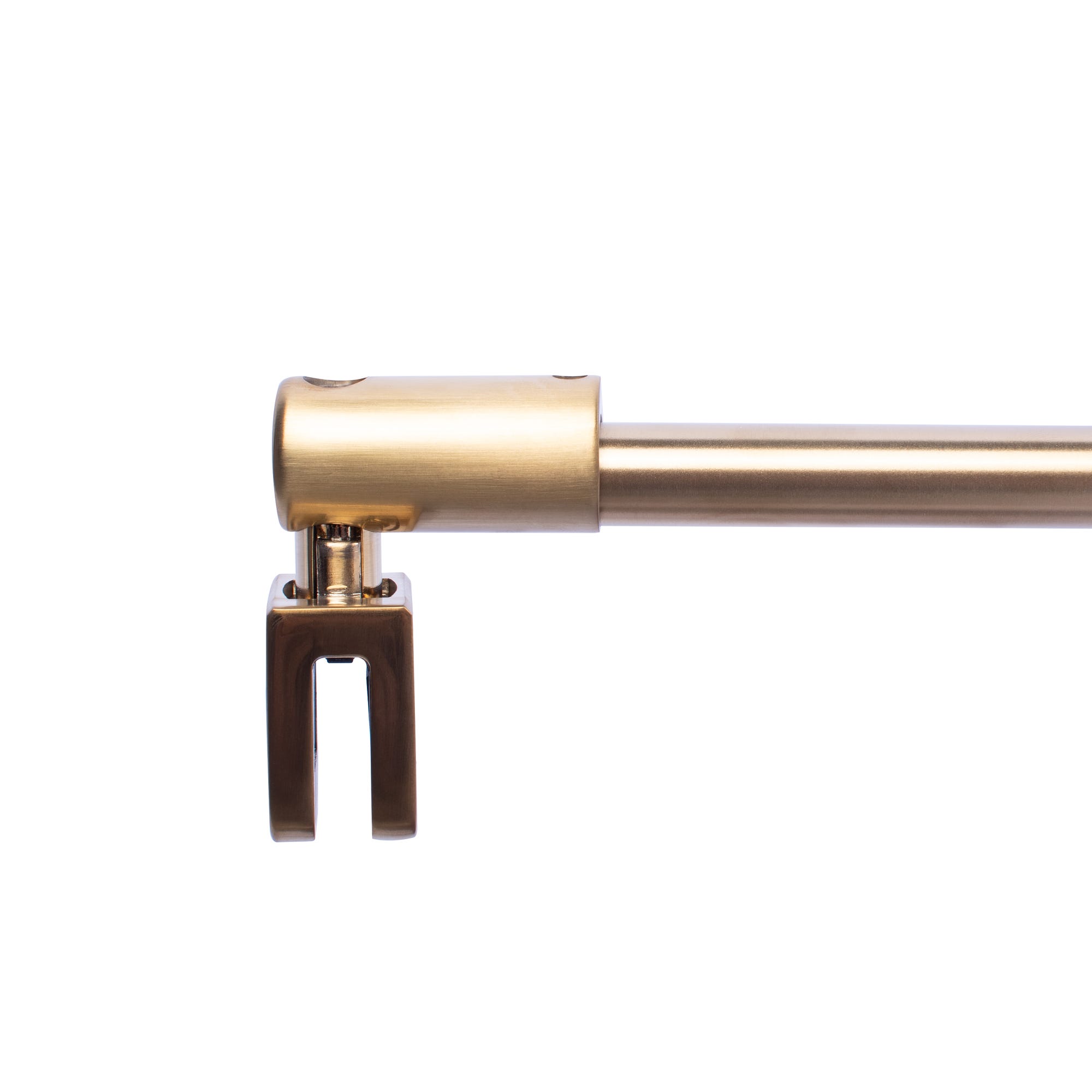 Schulte Barre de fixation dorée pour paroi de douche, or mat, barre de renfort pour verre 5 - 8 mm, barre de stabilisation dorée, longeur 1220 mm 1