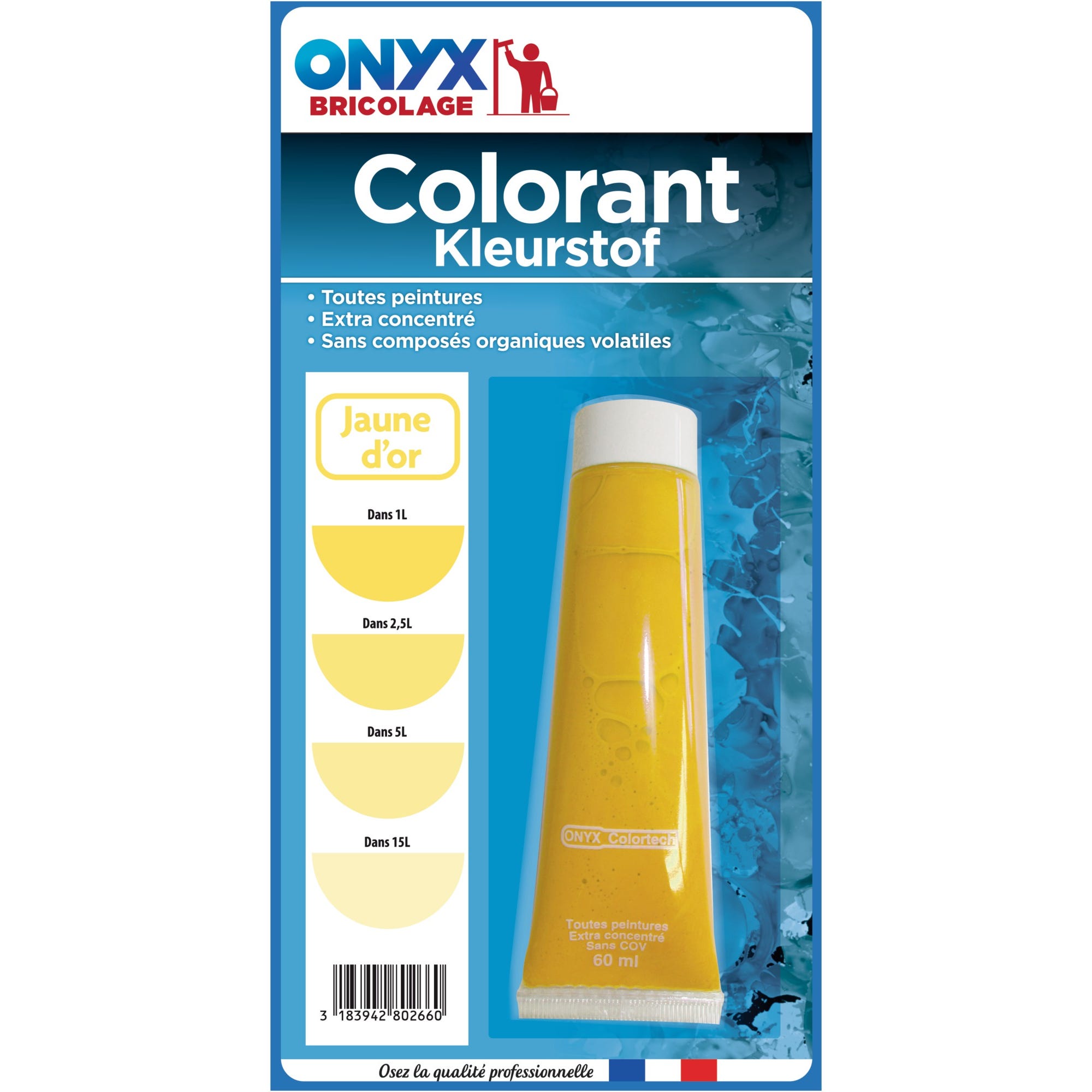 Colorant universel 60 ml Onyx - Jaune or 0