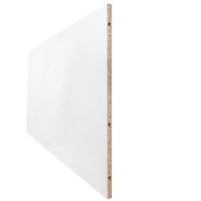 Schulte Porte pleine coulissante intérieure en bois, 151 x 203 cm, décor bois blanc, double porte - Poignée carrée + double amortisseur Softclose 3
