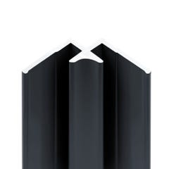 Schulte Pack de 2 profilés de finition + 1 profilé d’angle + 1 profilé d'extension pour panneaux muraux DécoDesign, 210 cm, anthracite 2