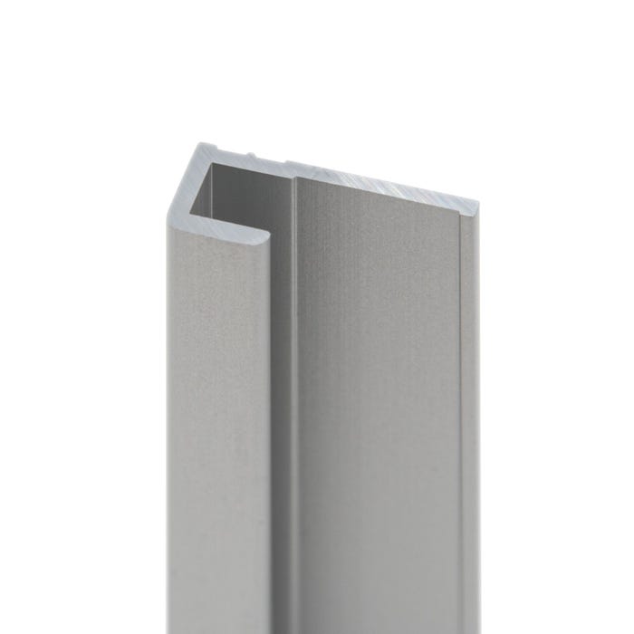 Schulte Pack de 2 profilés de finition + 1 profilé d’angle + 1 profilé d'extension pour panneaux muraux DécoDesign, 255 cm, alu-argenté 1