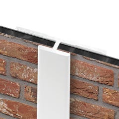 Schulte Pack de 2 profilés de finition + 1 profilé d’angle + 1 profilé d'extension pour panneaux muraux DécoDesign, 210 cm, blanc 3
