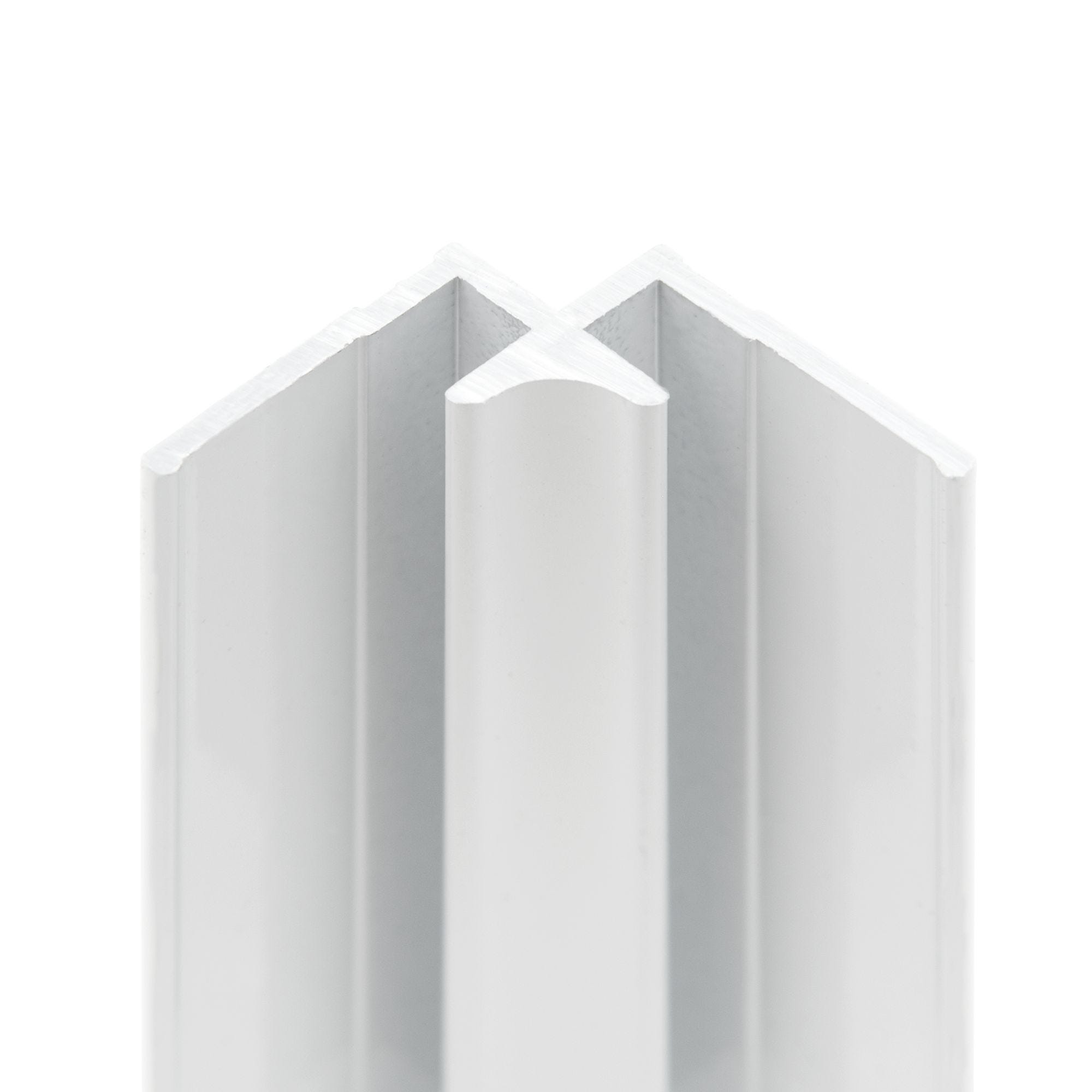 Schulte Pack de 2 profilés de finition + 1 profilé d’angle + 1 profilé d'extension pour panneaux muraux DécoDesign, 210 cm, blanc 2