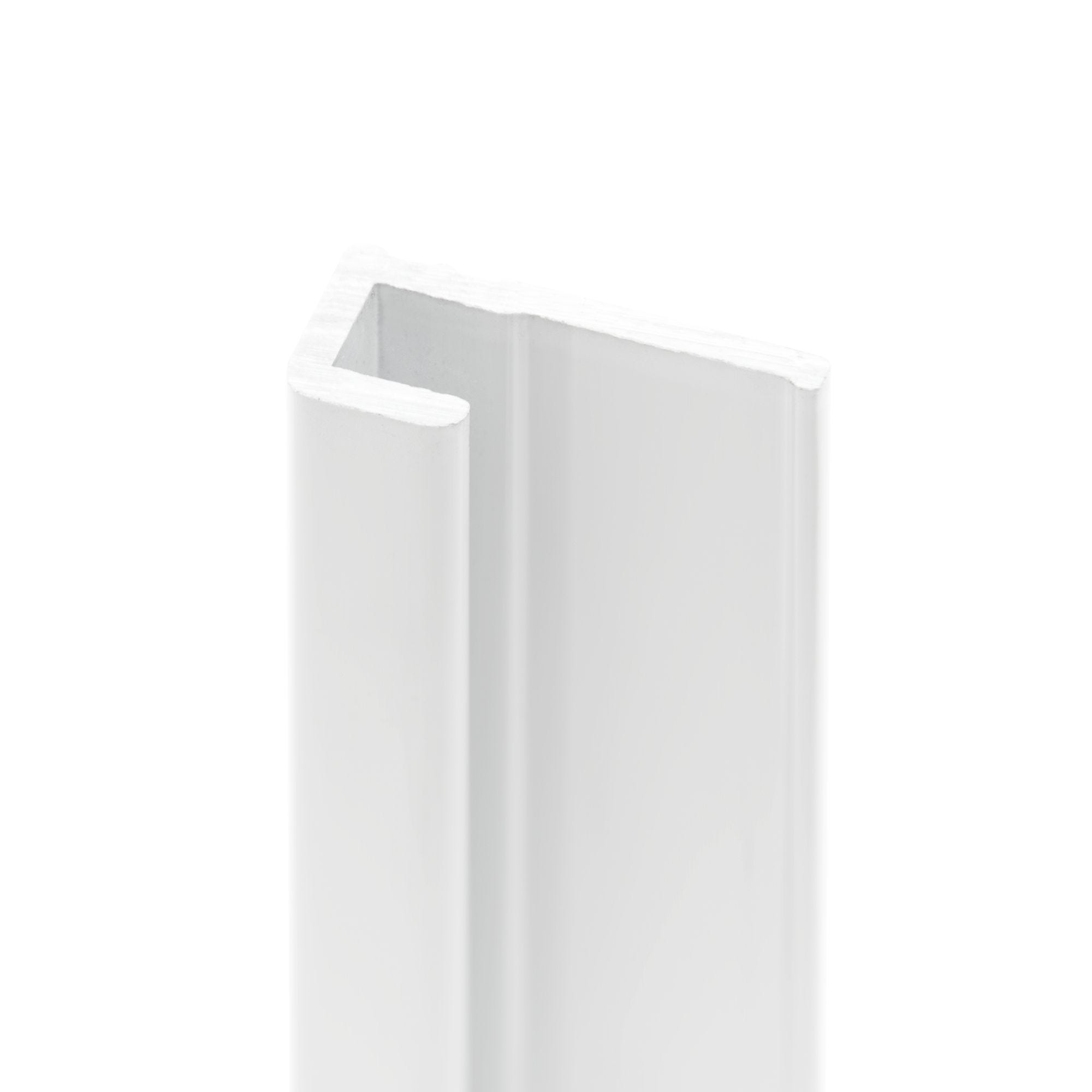 Schulte Pack de 2 profilés de finition + 1 Schulte Profilé d'angle pour Panneau mural de douche, 255 cm, DécoDesign, Blanc 1