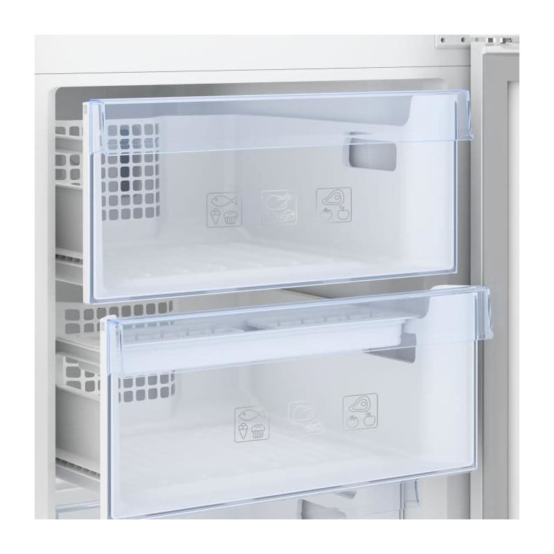 Réfrigérateur congélateur bas BEKO CRCSA366K40DXBN - 343 L (223+120) - métal brossé 1