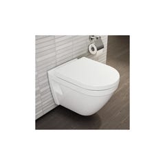 Villeroy & Boch Pack WC bâti-support + Cuvette Vitra S50 + Abattant softclose + Plaque blanche (ViConnectS50-2) 2