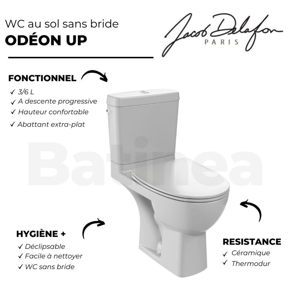 Abattant wc jacob clearance delafon odeon up