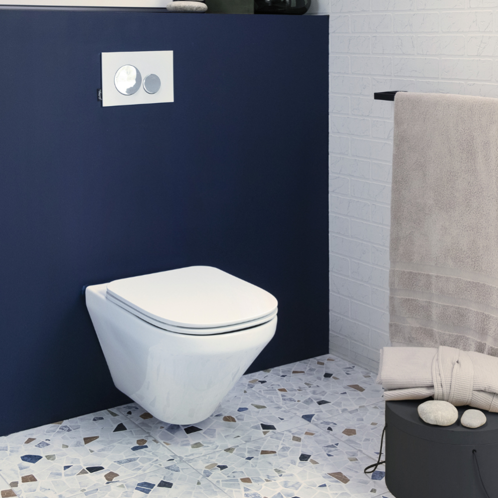 WC suspendu sans bride JACOB DELAFON Modern Life abattant extra