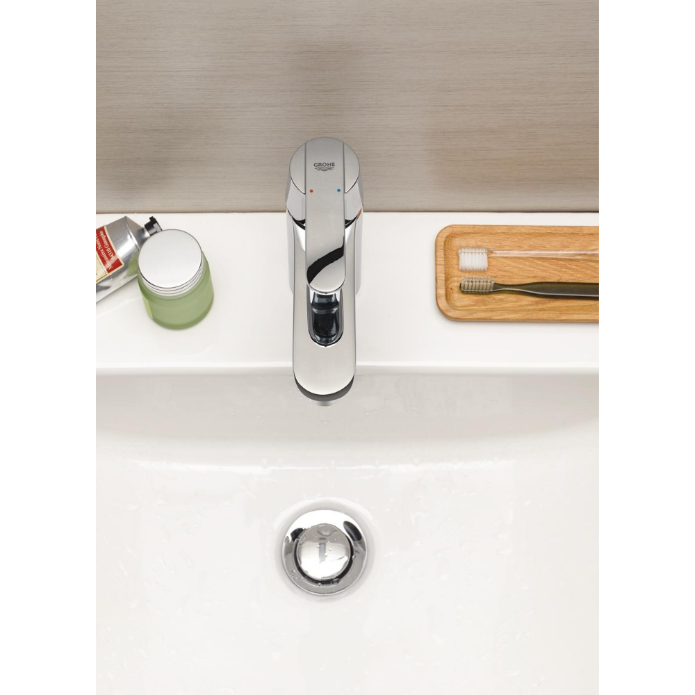 Mitigeur lavabo GROHE Quickfix Get taille S chromé + microfibre 1