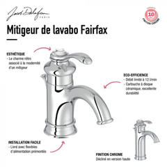 Mitigeur lavabo JACOB DELAFON Fairfax + nettoyant Briochin 3