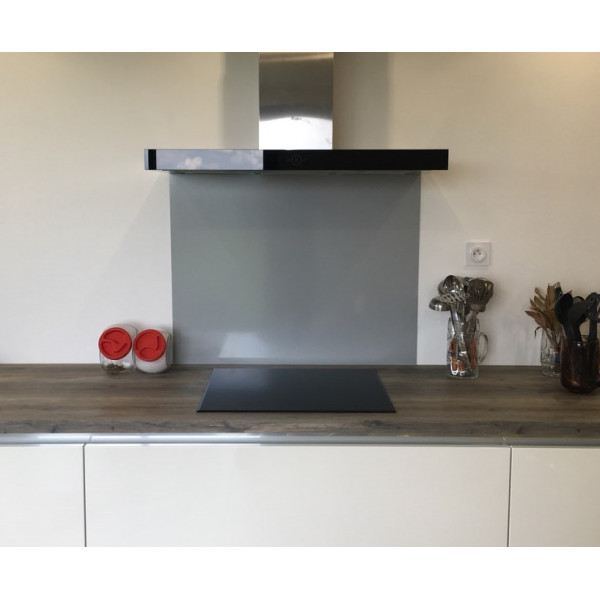 Crédence Aluminium Gris Ral 9006 H 45 Cm X L 140 Cm