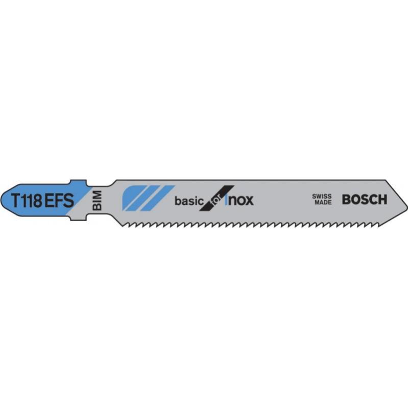 Lame de scie sabre 5 pièces T 118 EFS Bosch