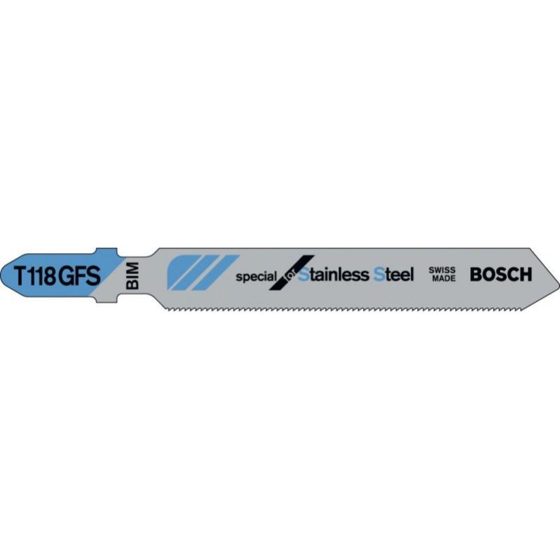 Lame de scie sabre 5 pièces T 118 GFS Bosch