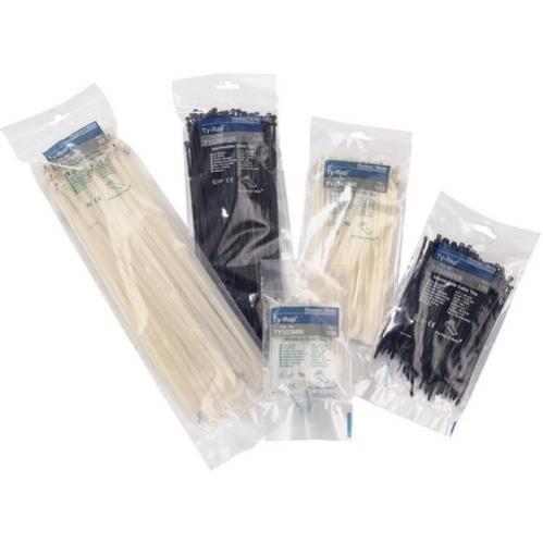 ABB TY526MXR TY526MXR Serre-câble 284 mm 3.60 mm noir avec languette métallique 100 pc(s)