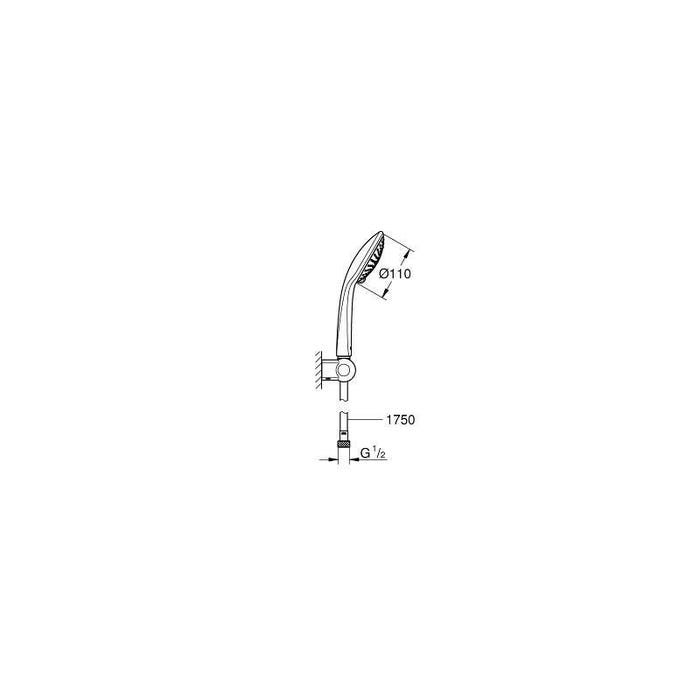 Grohe EUPHORIA - Support mural 3 jets (27355000) 1