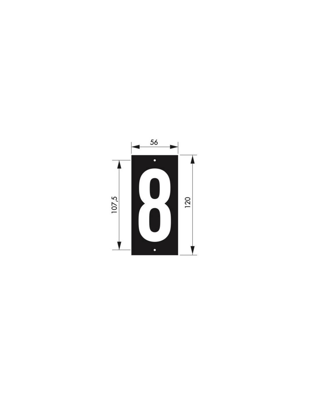 THIRARD - Plaque signalétique 56x130mm 8" à visser"
